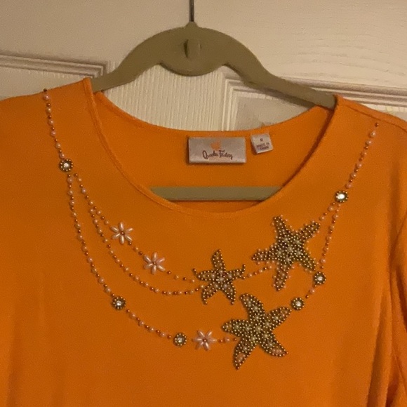 Quacker Factory 3/4 sleeve top - Picture 2 of 4